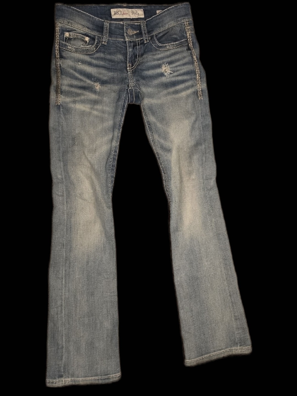BKE Women's Light Blue Boot Cut Jeans